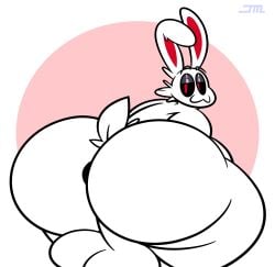 anus ass big_ass big_balls big_butt bunny butt_focus chikn_nuggit ears_up iscream_(chikn_nuggit) smug