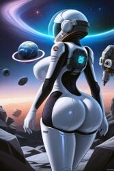 ai_generated big_ass big_breasts bubble_butt covered_nipples puffy_nipples round_ass space spacesuit thick_ass thick_thighs