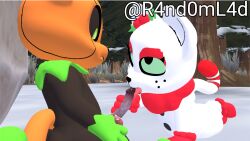 3d 3d_(artwork) acstlu blowjob cat feline fellatio feral forest forest_background furry junipurr licking licking_penis oc outdoors outside outside_sex pumkat r4nd0m_l4d self_upload sfm snow source_filmmaker tongue tongue_out tree trees twitter_link
