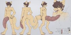 2:1 abs absurd_res animal_genitalia anthro athletic athletic_anthro athletic_male big_penis bodily_fluids breath digitigrade dragon drooling english_text erection excessive_genital_fluids excessive_precum fur furred_dragon furred_scalie genital_fluids genital_slit genitals half-erect hi_res huge_cock hyper hyper_genitalia hyper_penis looking_at_viewer male mythological_creature mythological_scalie mythology nipples panting pecs penis precum saliva scalie solo sweat text thick_penis unit_04 unit_no04 vein veiny_penis