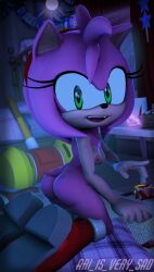 amy rose from sonic (series) by ari is very sad