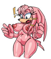 ! anthro archie_comics areolae aurora_the_echidna big_breasts breasts cleft_of_venus echidna edited_art eyelashes female furry mobian mobian_(species) mobian_echidna nipples nude_female oerba_yun_fang open_mouth pussy sega sonic_(series) sonic_the_hedgehog_(archie) sonic_the_hedgehog_(comics) sonic_the_hedgehog_(series) sweat tail third-party_edit voideyedpanda white_background