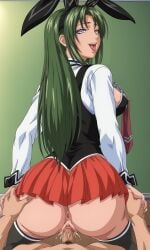 1boy 1girls academy_uniform_(bible_black) ai_generated aroused ass_cleavage ass_grab begging begging_for_it begging_for_sex bible_black bible_black_only big_ass big_breasts blue_eyes bottomless bottomless_male breast_slip breasts bunny_ears bunny_ears_headband chains clothing cowgirl_position erect_penis erection faceless_male fake_animal_ears female female_focus from_behind fully_clothed green_hair hair_ornament hairband happy happy_female happy_sex high_resolution horny horny_female imminent_penetration imminent_vaginal ito_mika long_hair long_sleeves male male_pov necktie no_bra no_bra_under_clothes no_panties no_panties_under_skirt open_mouth partially_clothed penis pov precum precum_drip pussy rear_view reverse_upright_straddle round_ass school_uniform schoolgirl shirt sideboob sitting_on_lap sitting_on_person skirt smile sticking_out_tongue stockings straddling straight sumata tbaanime teasing teenage_female teenager teeth teeth_showing thighhighs thighs tongue tongue_out uncensored underass upper_teeth upright_straddle vaginal_penetration vaginal_sex vest viewed_from_behind