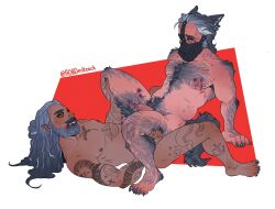 2boys 2males adhdedteach alternate_universe anal_sex bara bara_tiddies bara_tits barazoku bite_mark bite_marks blackbeard blood claws cowboy_position cowgirl_position edward_teach face_tattoo foot_claws gay gay_sex hairy hairy_male hyxnabones implied_anal izzy_hands leather_mask long_hair long_hair_male male_only muscular muscular_male old_man_yaoi our_flag_means_death pointed_ears precum precum_bubble pup_mask puppyplay riding tattoos tattoos_everywhere thigh_grab vampire werewolf wolf_ears wolf_tail yaoi