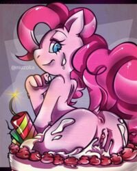 anthro anus equine female friendship_is_magic horse muzoka my_little_pony pinkie_pie_(mlp) pony pussy straight_hair tagme