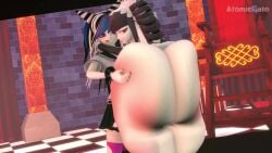 1boy 2girls 3d anal animated ass_grab atomicgato big_ass big_cock big_penis celestia_ludenberg clapping_cheeks cum cum_in_ass cum_inside danganronpa huge_ass massive_ass mioda_ibuki monokuma poorly_tagged sound source_filmmaker tagme thick_ass thick_thighs video wide_hips