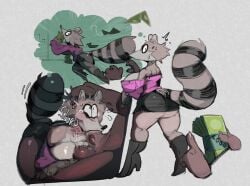 uva the raccoon fan art
