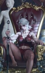 ciri from cd projekt red by leonyash3d