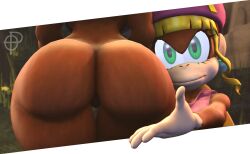 dixie kong from donkey kong (series) by ordinary pictures