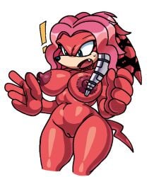 ! anthro archie_comics areolae big_breasts breasts cleft_of_venus echidna edited_art eyelashes female furry lien-da mobian mobian_(species) mobian_echidna nipples nude_female oerba_yun_fang open_mouth pussy sega sonic_(series) sonic_the_hedgehog_(archie) sonic_the_hedgehog_(comics) sonic_the_hedgehog_(series) sweat tail third-party_edit voideyedpanda white_background