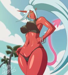 kneesocks daemon from panty & stocking with garterbelt by filthydungeons
