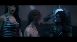 3girls ai_animation ai_generated animated clair_obscur:_expedition_33 kissing lune_(clair_obscur:_expedition_33) maelle_(clair_obscur:_expedition_33) sciel_(clair_obscur_expedition_33) swimsuit tagme video video_game_character video_games yuri