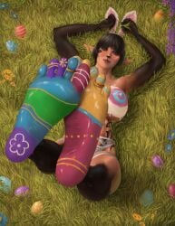deivhoyna easter easter_bunny feet foot_fetish original_character toe_ring
