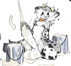 2d big_balls big_penis big_thighs bikini cow_bikini cow_horns cow_print cow_print_bikini cow_stockings cowbell creamy_cum cum cum_drip cum_in_bucket cum_in_container cum_on_penis cumshot cute digital_media_(artwork) femboy fur furry handjob hung hung_trap leo_(shiyaa_stuff) leopard masturbation pleasure pleasure_face pleasured shiyaa_stuff snow_leopard stockings tail thick_penis thick_thighs trap white_body white_fur white_hair