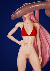 1girls 3d 3d_(artwork) abs adult anime athletic athletic_female belly bikini bottomless breasts chest demon detailed earrings erotic explicit feet_out_of_frame female flat frameflare hair hentai huge_penis hunter k-pop kpop_demon_hunters long long_hair long_legs navel nipples nude painted_nails penis pink pink_hair ponytail posing pubic pubic_hair pussy red sexual shaved_pussy shiny skin small small_breasts solo standing swimsuit thighs uncensored very_long_hair
