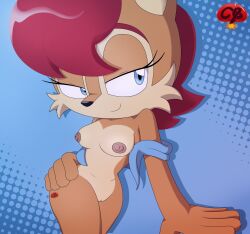 sally acorn from archie comics by ladycherrybomba