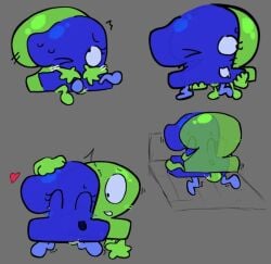 1boy 1girls algebralien battle_for_bfdi battle_for_dream_island bed bfb bfdi bfdia blush blushing heart_symbol jacknjellify object_show object_shows one_(bfdi) osc tagme tentacle_penis tpot two_(tpot)