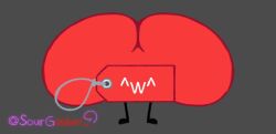 ^w^ animate_inanimate armless ass_bigger_than_body battle_for_dream_island bfdi big_ass big_butt cute_face facing_viewer hyper hyper_ass hyper_butt jacknjellify lewdyoshyboy object_show object_show_community object_shows osc price_tag price_tag_(bfdi) red_body red_skin solo solo_focus the_power_of_two tpot