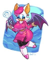 big_breasts breasts female furry huge_breasts jamoart rouge_the_bat sega sonic_(series) thick_thighs wide_hips