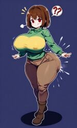 ai_assisted ai_generated big_ass big_breasts big_butt chara chara_(undertale) d-art_style tagme undertale