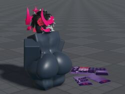 3d ass back baseplate behind_view big_ass black_skin clothes_on_floor clothes_removed exorspace_(phighting) favawy_21779 gay look nude phighting purple_clothing removed_clothing roblox roblox_studio robloxian short_hair shy subspace_(phighting) thick_thighs thighs