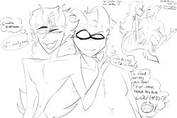 chubby_male couple demon mammon_(helluva_boss) oc ocxcanon