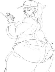 1girls gokusenpai huge_ass looking_at_viewer tagme thick_thighs wip