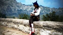 3d arab_female arabian_female bdo beurette bisexual black_desert black_desert_online black_hair commentary_request daddy_kink dark-skinned_female degradation dog_girl exposed french_arab game_screenshot humiliation irl_character petplay yourbdoslave