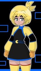 female gjinka humanization humanized pac-man pac-man_(series) pac-man_eyes paccu-maniko_(xusisidie) personification xusisidie