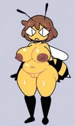 ai_generated anthro bee chubby_female female furry solo superiorfox_(style)