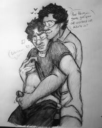 clothed falsettos graphite_(artwork) handjob marvin_falsettos whizzer_brown