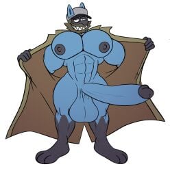 big_penis huge_cock hyper_cock lucario penis pokemon pokemon_(species) tanookers thick_thighs wide_hips