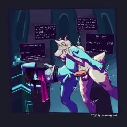 anal anal_sex anthro arino blue_body blue_skin blush bovid caprine clothed clothing darkner deltarune dialogue duo erection eyewear forced foreskin fourth_wall_broken fur gay genitals glasses goat hi_res human kris_(deltarune) male male/male male_only mammal nonbinary_(lore) nude open_mouth partially_clothed partially_retracted_foreskin penetration penis ralsei ralsei_with_white_fur rape reno_reno retracted_foreskin sex tail text uncircumcised undertale_(series)