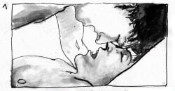 animated black_and_white face_closeup fucking gay john_lennon male male/male mclennon no_visible_genitalia passionate paul_mccartney the_beatles yaoi
