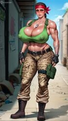 1eyedemperor 1female 1girl 1girls 2d 2d_(artwork) 2d_artwork abs ai_assisted ai_generated army army_girl army_uniform bandana belt big_ass big_breasts big_butt big_penis bimbo bimbo_body bimbo_lips bimbofication bimbofied black_body black_hair boots breasts brown_hair camouflage camouflage_pants clothed clothed_female counter-strike counter-strike:_global_offensive counter-strike_(series) counter-strike_2 counter_strike_2 cs2 cute cute_face dark_skin dog_tags erect_nipples female female_focus female_only fingerless_gloves forest full_body girl gloves green_breasts green_clothing green_pants green_topwear green_underwear holster huge_ass huge_breasts huge_thighs jungle lips looking_at_viewer makeup milf military military_boots military_clothing military_pants military_uniform muscles muscular muscular_anthro muscular_arms muscular_female nipples oneyedemperor outdoors red_bandana red_panties red_thong soldier sports_bra tattoo_on_arm tattooed_arm tattoos thong tomboy topless topless_female topwear underwear valve vypa_sista