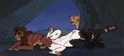 2d_animation after_anal after_sex anal anal_sex animated anus ass bodily_fluids brown_body canid canine cheat closed_eyes cum cum_in_ass cum_inside digital_media_(artwork) disney duo felid feral feral_penetrating frame_by_frame genital_fluids grim_(kiwikiwi555) hair kiara_(the_lion_king) kiwikiwi555 knot knotting kovu_(the_lion_king) lion male male/male male_penetrated male_penetrating male_penetrating_male mammal nude open_mouth pantherine penetration reverse_doggystyle sex short_playtime sleeping smile stomach_bulge the_lion_king tongue