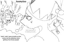 1girls 3boys breasts breasts_out cum cumshot deltarune deltarune_chapter_4 female looking_at_another male masturbation mizzle_(deltarune) panties penis toomytoo undertale_(series) wanting_sex water_cooler water_cooler_(deltarune)