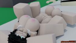 2girls 3d 3d_animation animated artist_name background_music black_cap black_hair black_hat blue_eyes buttplug crossroads_(roblox) female_orgasm girls_only godki1l horny_female longer_than_one_minute masturbation moaning nude_female object_insertion partially_clothed_female red_eyes roblox robloxian round_eyewear round_glasses scissoring_position sex_toy short_hair shorter_than_3_minutes sound squirting tagme vaginal_penetration vibrator video yuri