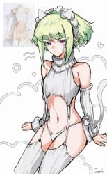 androgynous cat_ears clothing femboy lio_fotia promare slim_waist stockings t_sanft thighhighs twink