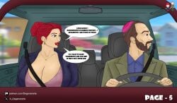 big_breasts bimbo breasts cameo car car_interior comedy_central comic comic_page commission commission_art degenerarte driving milf mommy mother motor_vehicle page_5 photoshop red_hair sheila_broflovski south_park steering_wheel thick tits_focus voluptuous