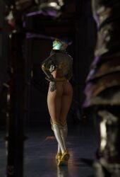 armor armored_boots armored_female ass_focus big_ass blender crossover dead_by_daylight female_focus female_knight fortnite fortnite:_battle_royale grabbing_own_ass helmet imminent_sex jacket knight looking_at_viewer looking_back masked_female spectra_knight_(fortnite) stupidroach the_knight_(dead_by_daylight)
