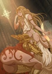 1boy 2girls abs anilingus big_ass blonde_hair blue_plate_special brother_and_sister canon elden_ring fellaatio female femboy femboy_on_female fromsoftware incest male malenia_blade_of_miquella miquella mother_and_son oral pussy qualonhive queen_marika_the_eternal rimming rimming_female shadow_of_the_erdtree siblings standing standing_sex thick_thighs twins