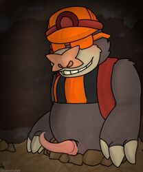 1anthro 1boy 1furry 2_tone_fur 3_claws 3_fingers animal_genitalia animal_penis anthro anthro_male anthro_only artist_name background backpack brown_body brown_floor brown_fur cave chubby claw claw_fingers clawed_hands claws clothed clothes clothing cock crop-top crop_top cropped_shirt dick digital_drawing_(artwork) digital_media_(artwork) dirt dlc fangame fangame_character fat fazbear_fanverse felixmcfurry five_nights_at_freddy's fnaf fnaf_fangame fur fur_tuft furry furry_male furry_male_only furry_only furry_solo genital_fluids genitalia genitals glasses ground hard_hat hat helmet male male_only miner miner_helmet mole_(animal) mole_(disambiguation) mole_penis morse_(popgoes) no-human no_females no_human no_humans no_visible_balls nose only_male orange_clothing orange_crop_top orange_glasses orange_hat partially_clothed penis pink_nose pink_penis png popgoes popgoes_and_the_machinist popgoes_arcade rock rocks shoulder_strap shoulder_straps slightly_chubby slightly_chubby_anthro slightly_chubby_male small_shirt smile smiling solo solo_anthro solo_furry solo_male solo_male straps teeth three_fingers two_tone_body two_tone_fur underground weird_nose