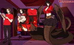 97tsukishima abs ass_expansion breast_expansion breasts female gender_transformation hair_growth male male_to_female mtf_transformation musume personality_change species_swap species_transformation thigh_expansion transformation transformation_sequence tsf