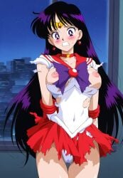 1girls ai_generated bishoujo_senshi_sailor_moon female horny_female hory hot_female long_hair long_hair_female pervert pervert_female purple_hair purple_hair_female rei_hino remastered sailor_mars sailor_senshi_uniform sexy torn_clothes upscaled young young_female young_woman younger_female younger_woman
