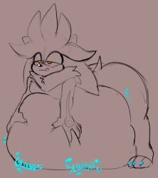 after_vore anthro barefoot belly big_belly claws feet g00eygutz hi_res male male_pred nude oral_vore same_size_vore sega silver_the_hedgehog solo sonic_(series) sonic_the_hedgehog_(series) stomach_bulge toe_claws vore