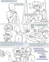 2024 4chan 5_fingers anon_(snoot_game) anthro arsenic_iii bald bed bedroom bodily_fluids bra_strap cavemanon_studios choker clothed clothing comic crop_top dildo dinosaur dromaeosaurid duo elbow_feathers english_text eyewear feathered_dinosaur feathered_scalie feathered_tail feathers fingers furniture gender_symbol gender_symbol_penetration glasses goodbye_volcano_high greentext_(format) heart_symbol hi_res human jacket jewelry lewd_symbolism licking licking_lips long_tail male male_symbol mammal microraptor monochrome necklace off_shoulder open_mouth open_smile plushie prehistoric_species reptile round_glasses sage_(gvh) scalie sex_toy shirt smile snoot_game snout sweat sweatdrop symbol tail tail_tuft text theropod thought_bubble tongue tongue_out topwear tuft