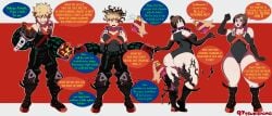 97tsukishima abs ass_expansion bakugou bakugou_katsuki breast_expansion breasts female gender_transformation hair_growth male male_to_female mei_(overwatch) mtf_transformation personality_change thigh_expansion transformation transformation_sequence