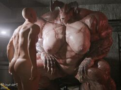 3d deathclaw fallout female female_deathclaw huge_muscles larger_female lownart muscular muscular_female muscular_thighs taller_girl thick_thighs