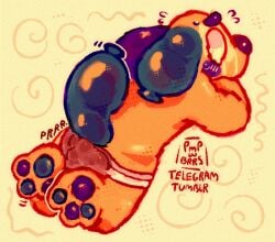 ambiguous_gender anthro balloon dandy's_world digital_media_(artwork) drawing feces hare inflatable lagomorph leporid looey_(dandy's_world) mammal pmpwbrrs rabbit scatplay soiling soiling_bottomwear soiling_underwear solo toons_(dandys_world)